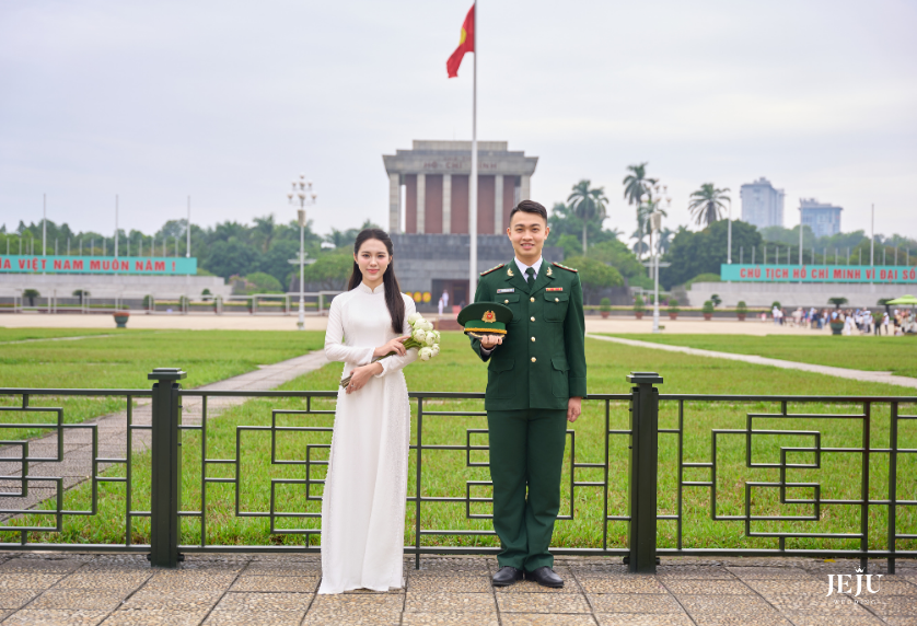 Chụp ảnh cưới quân phục bộ đội