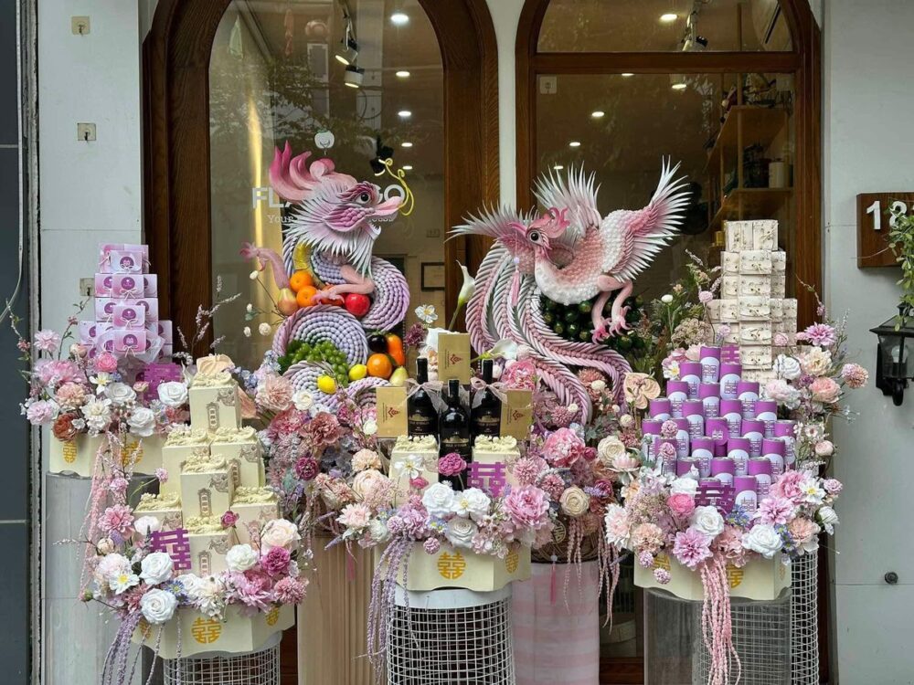 Mâm quả tone màu pastel nhẹ nhàng