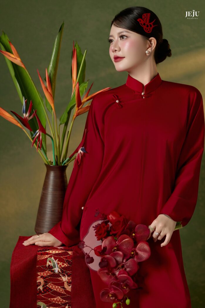 Áo dài tại Jeju Wedding